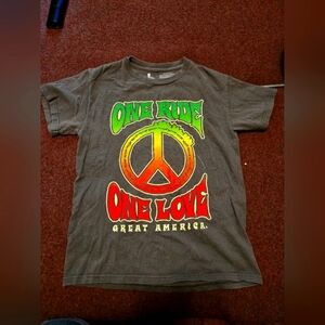 Vintage Great America One Ride Ine Love TShirt Men's Small